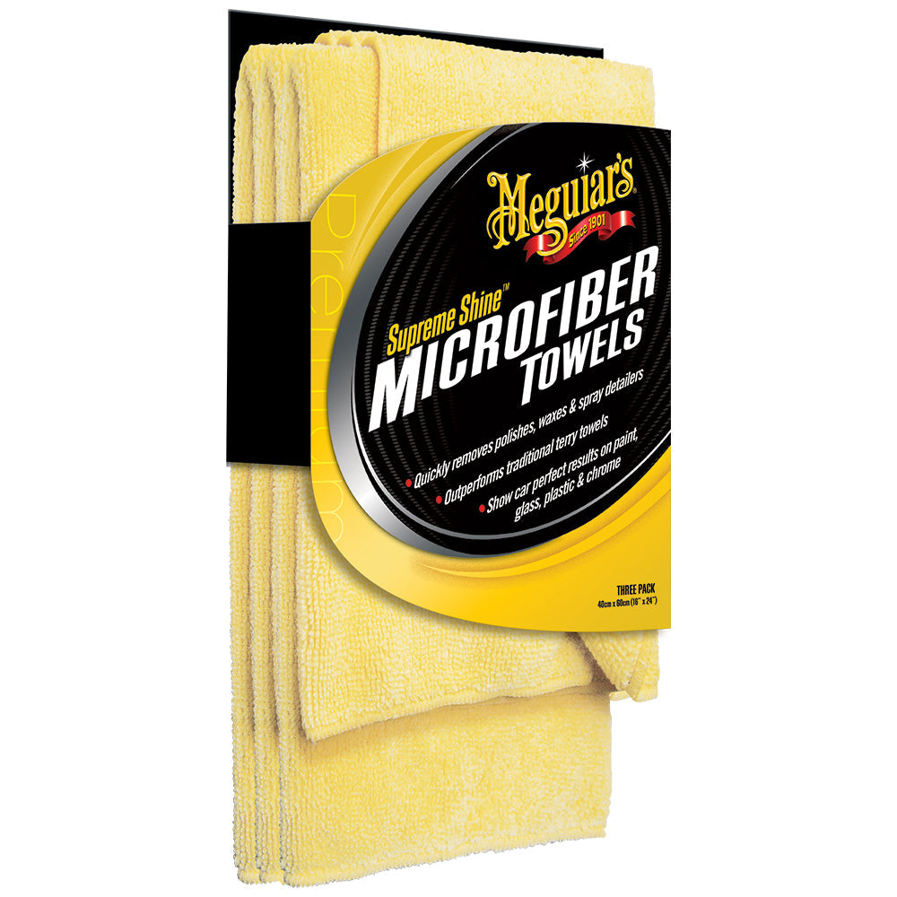 Supreme Shine Microfiber Towels 3-pack