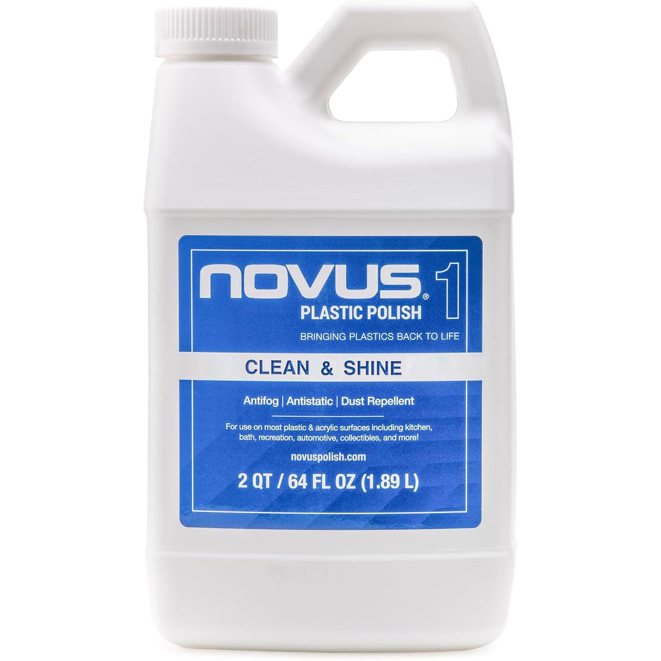 NOVUS Plastic Polish No. 1 – Clean & Shine – 1.89 L