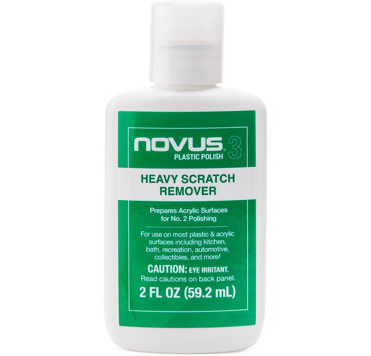 NOVUS Plastic Polish No. 3 – Heavy Scratch Remover – 59.2 ml