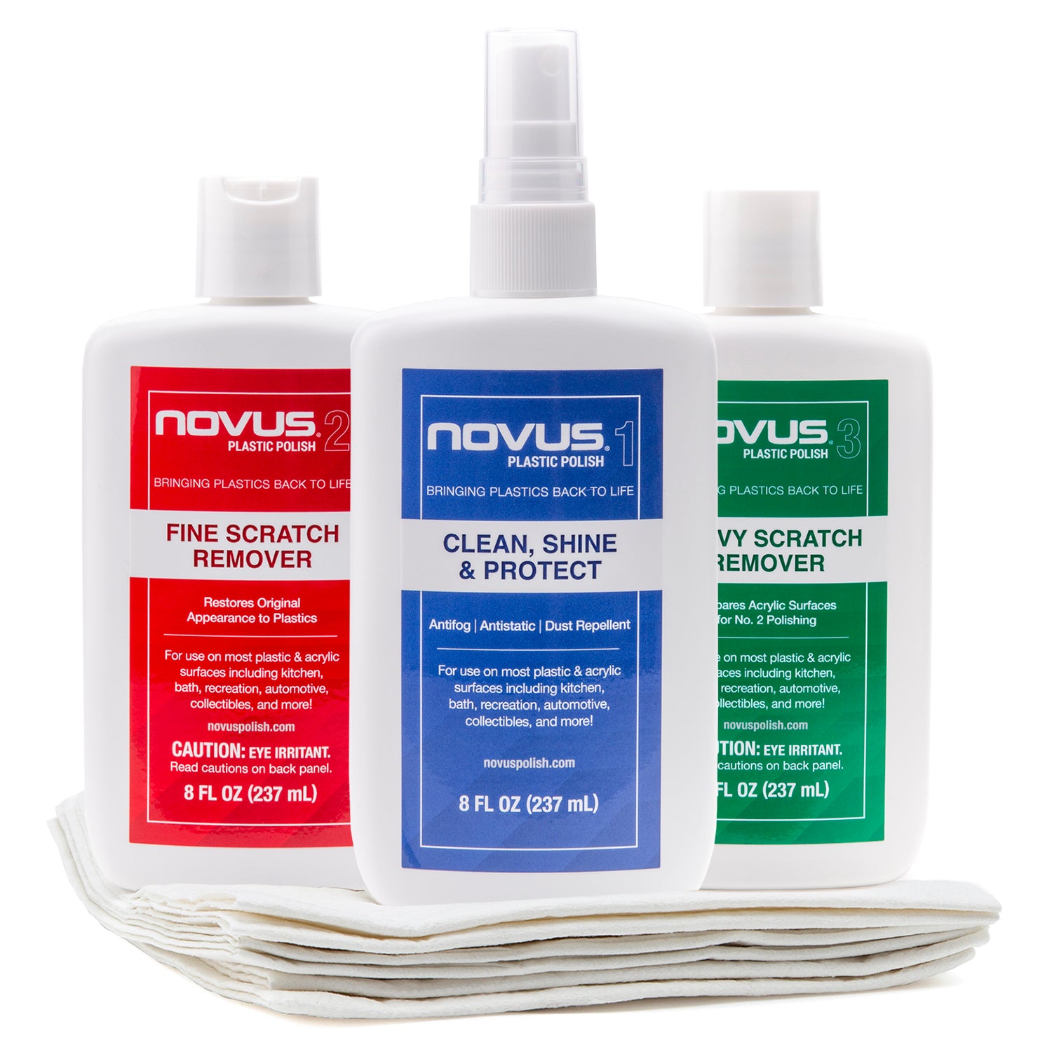 NOVUS Plastic Polish Kit – 8 oz
